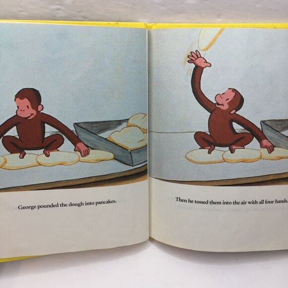 Vintage Lot 3 Kids Picture Books Curious George Pete's A Pizza Mop Top Haircut - Picture 3 of 16